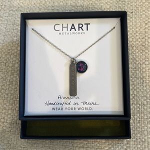 Chart metalworks Annapolis coordinate necklace